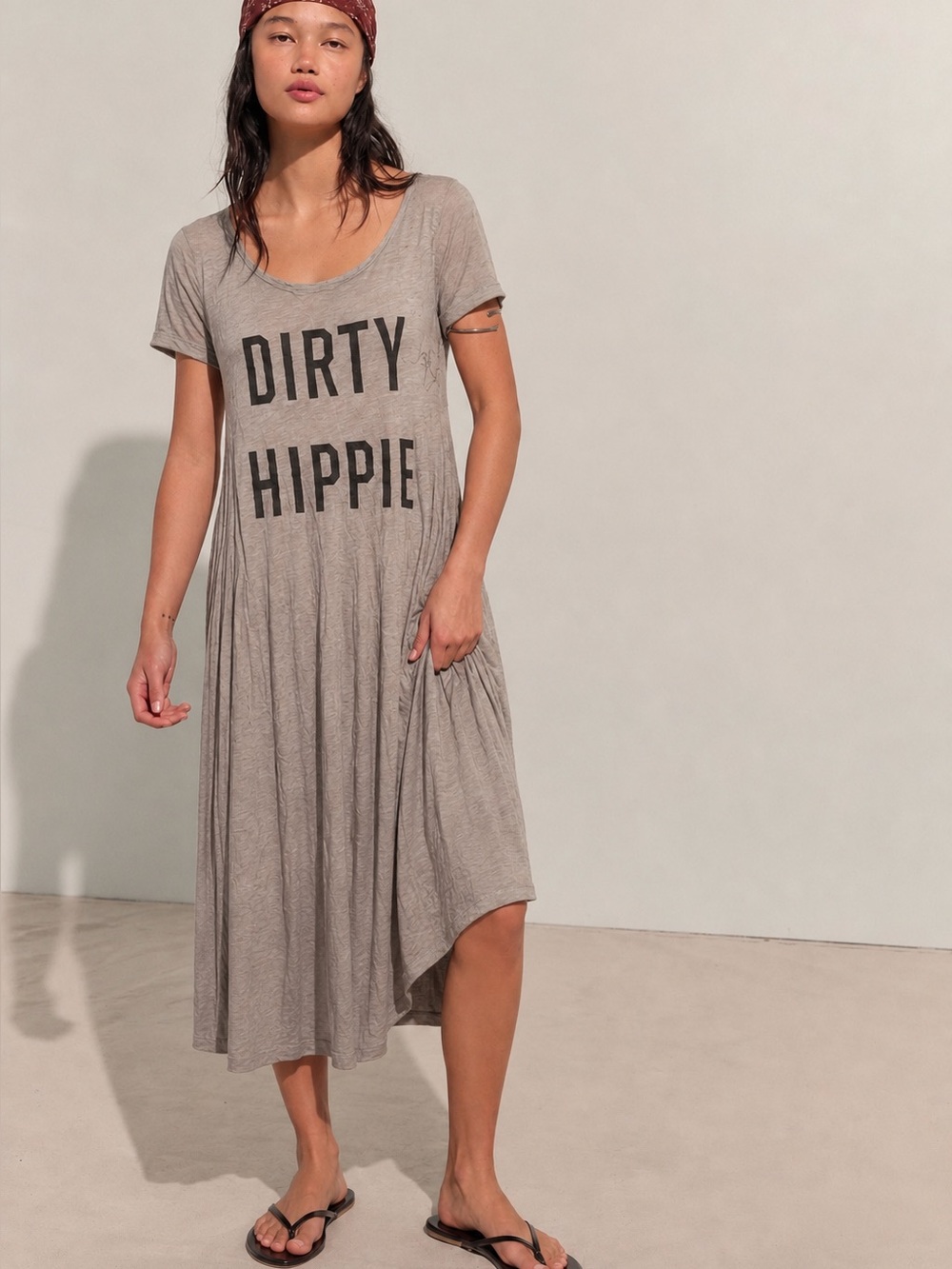 JADED GYPSY DIRTY HIPPIE T SHIRT DRESS